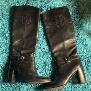Tory Burch leather knee high boots